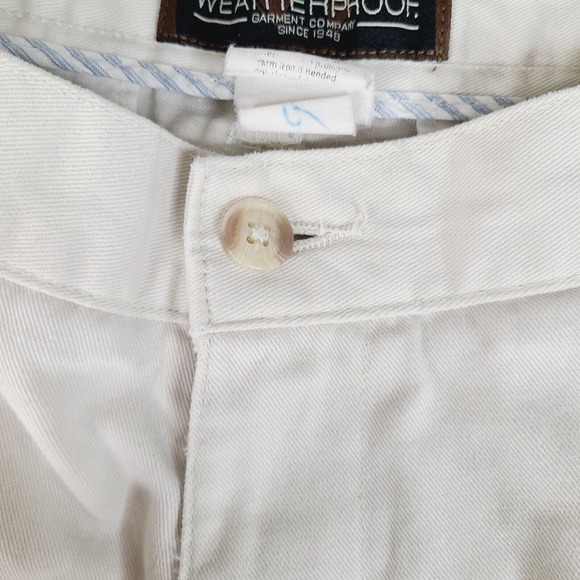 Vintage Weatherproof Khaki Pants Mens Size 34 x 28.5 Beige Straight Leg‎ Chino - Picture 6 of 16